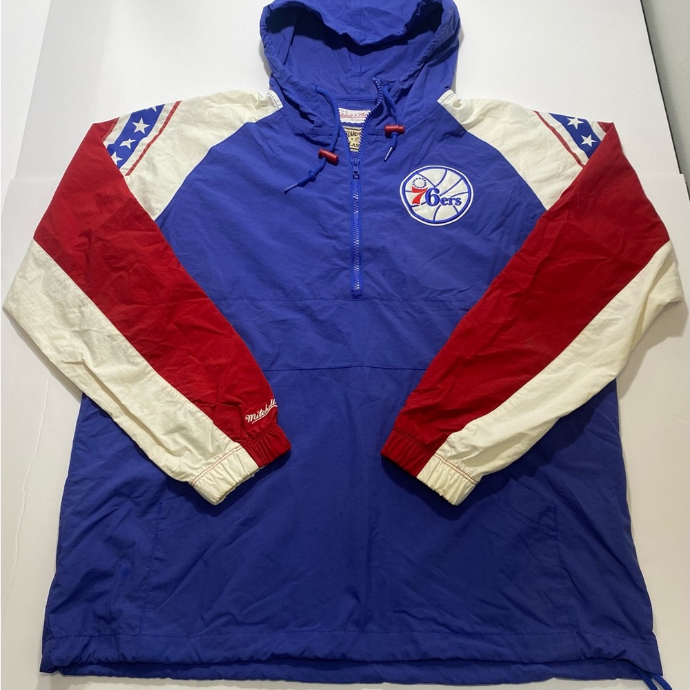 Mitchell & Ness Blue NBA Windbreaker